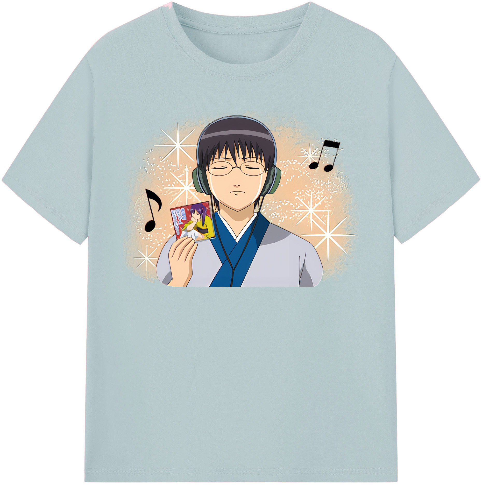 （画像用） ぎんたま 坂田銀時（さかたぎんとき） 神楽 志村新八（しむら しんぱち） GINTAMA Sakata Gintoki Kagura Shimura Shinpachi 綿100％半袖Tシャツ（フロントプリント）